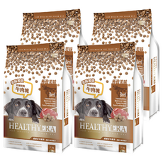HEALTHYERA 健康紀元 挑嘴犬專用配方乾飼料，牛肉口味，1kg, 牛肉塊, 4袋