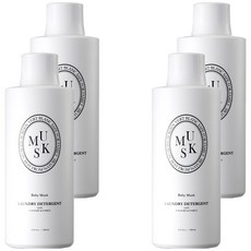 VertBlanc 幼兒用中性洗衣精 麝香, 4瓶, 1L