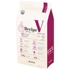 유한양행 Recipe V 고양이 연령별 맞춤식사료, 시니어, 1.2kg, 1개
