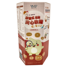 Wei Duo Duo 膠囊式機能夾心軟糖 葉黃素+鈣，兒童營養補充劑，含鈣和葉黃素, 30顆, 3.6g, 1盒