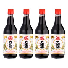 高記 調理五印醋, 520毫升, 100%純米麥釀造, 520ml, 4瓶