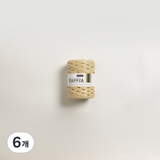 리네아 라피아 뜨개실 40g, 413 연베이지, 6개 413 연베이지, 6개