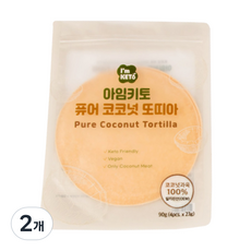 아임키토 퓨어 코코넛 또띠아 4p, 90g, 2개