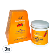 欣康喬 沙棘護理凝膠 俄羅斯, 天然沙棘味, 3罐, 75g
