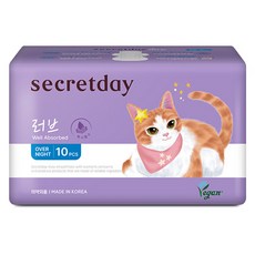 secretday NEW Love超薄吸收夜用, 1組, 夜用, 10入