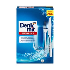 dm Denk mit 洗碗機專用軟化鹽 2kg, 有效去除水垢, 玻璃器皿和餐具不留水痕, 1盒