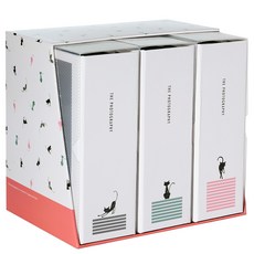 디자인웁스 더캣 포토앨범 3종 세트, pink, gray, kahki, 50매