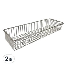 橘之屋 ST多功能置物籃, 台灣製不鏽鋼材質, 適用於烘碗機, 堅固耐用, 尺寸30x10.2x4.6cm, 單色, 30 x 10.2 x 4.6cm, 2個