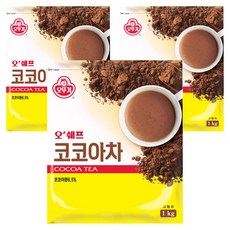 오뚜기 오쉐프 코코아차, 1kg, 1개입, 3개 1kg, 3개, 1개