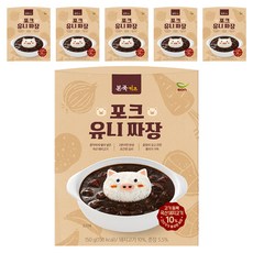 본죽 키즈 포크 유니 짜장, 150g, 6개
