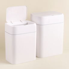코멧 냄새차단 자동 센서 모션 인식 쓰레기통 휴지통 12L+16L [1+1 2개 구성]