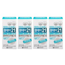 종근당건강 원데이21 멀티비타민 앤 미네랄, 60정, 4개