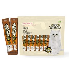 푸르미 고양이 몬스터굿라이프 대용량 35g 짜먹는 간식 30p, 연어, 30개입