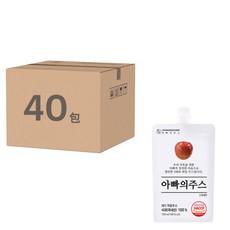YEONDOOFARM 莊園好農 蘋果汁 Set 40包, 韓國產蘋果製成, 內建吸管不易打翻, 100ml