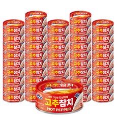 사조 안심따개 고추참치 통조림, 85g, 48개