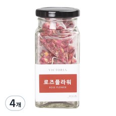빅토리아 보틀 로즈플라워 차, 1g, 10개입, 4개