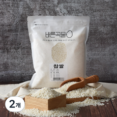 바른곡물 국산 찹쌀, 1kg, 2개