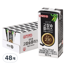 삼육두유 검은콩 고칼슘 플러스, 190ml, 48개 48개, 190ml