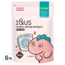 아이앤어스 3챔버 세탁조클리너 10개입, 110g, 6개