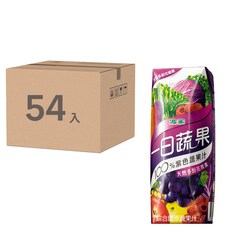 波蜜 一日蔬果100%紫色蔬果汁，純蔬果汁，滿滿營養，隨時補充能量, 250ml, 54入