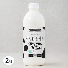 어니스트밀크 정직한 요거트, 1000ml, 2개 - 어니스트밀