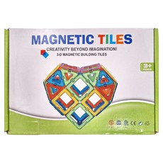 百變磁力片 Set 30, 3D磁性積木片，適合3歲以上, 彩盒 + 車輪組, 1盒