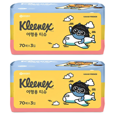 Kleenex 舒潔 Kakao Friends旅行用紙巾 隨機出貨, 2組, 210張