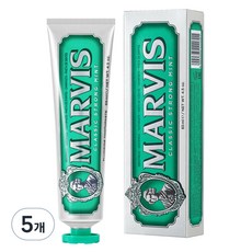 Mavis 經典強力薄荷牙膏, 5個, 85ml