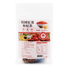仁濟中藥 桂圓紅棗枸杞養生茶, 果肉飽滿，多種好料，獨立包裝，即沖即飲, 8g, 15包, 1袋