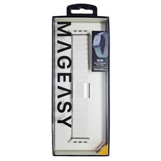 MAGEASY SKIN 磁吸矽膠防水錶帶 Apple Watch (38-41mm) 星光白, Apple Watch 40/41/42mm, 1個