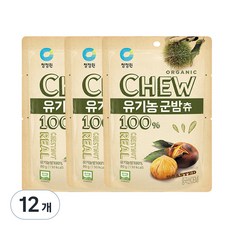  청정원 츄앤리얼 유기농 군밤츄, 80g, 12개 