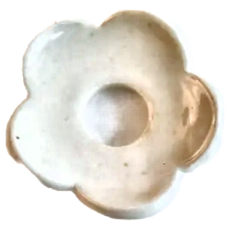 日本 美濃燒 小白花筷架, 陶瓷, 4.8x4.8xH0.8cm, 小白花, 1個