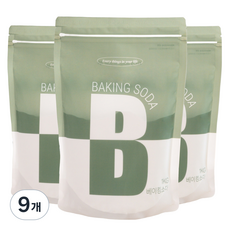 비즐리 프리미엄 베이킹소다, 1kg, 9개