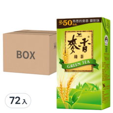統一 麥香 綠茶, 清新 甜香, 搭配 焙炒 大麥, 300ml, 24入, 72入