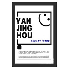 磁吸展示貼, 黑色, 4個