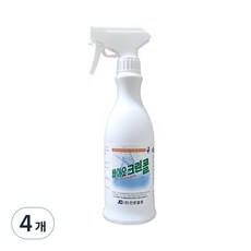 진로발효 바이오크린콜 75% 뿌리는 살균소독제, 450ml, 4개