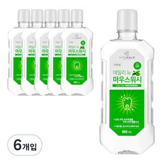 비타할로 데일리뉴 마우스워시 민트, 800ml, 6개입