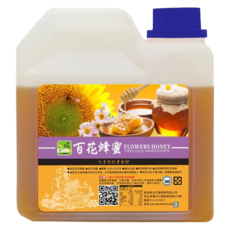 彩花蜜 台灣嚴選百花蜂蜜，1200±18公克, 1.2kg, 1桶