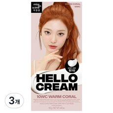 미쟝센 뉴 헬로크림 125g, 10WC 웜코랄, 3개