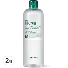 토니모리 노워시 티트리 클렌징 워터, 500ml, 2개