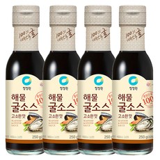 청정원 해물굴소스 고소한맛, 250ml, 250g, 4개