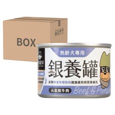 DOG CAT STAR 汪喵星球 熟齡犬銀養主食罐, 元氣燒牛肉, 12罐 Set, 165g