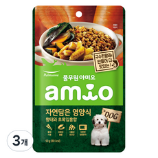 풀무원아미오 강아지 자연담은 영양식 황태와 초록입홍합, 기타생선, 50g, 3개