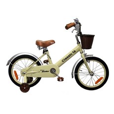 조코 클래식16 유아동 체인자전거, 크림색