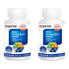 일양약품 액티브 마그네슘 플러스 비타민D, 120정, 96g, 2개 120정, 2개