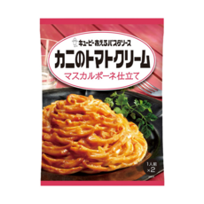 Kewpie 調味義大利麵醬 蟹肉番茄鮮奶油, 馬斯卡彭起司風味, 140g, 1包