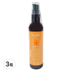 NAJEL 純菁護理油 橄欖油+黑種草油+甜杏仁油 身體/頭髮用 125ml 三瓶組, 3瓶