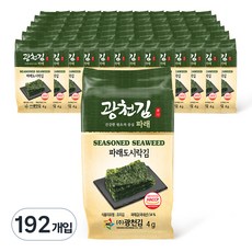 광천김 파래 도시락김, 256g, 3개