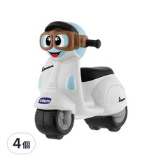 Chicco 迷你偉士牌迴力摩托車, 白色, 4個