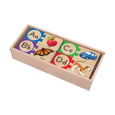 Melissa&Doug 瑪莉莎 益智 英文對照學習拼圖卡, 1組